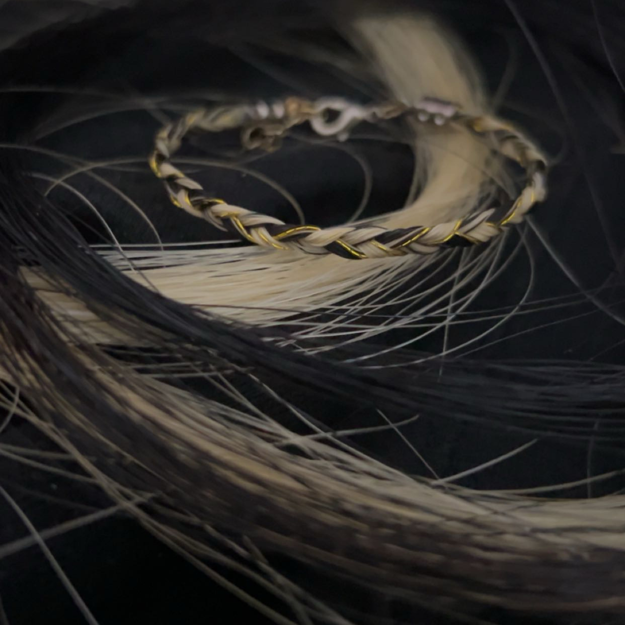 Black bracelet -Bracelet homemade by Tiana